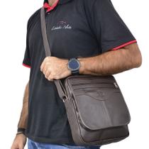 Bolsa Transversal Masculina Feminina - Pasta Carteiro - shoulder bag Média - Bolsa Capanga Tiracolo