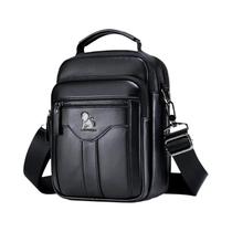 Bolsa Transversal Masculina Retrô De Couro Legítimo (Camada Superior) - Estilo E Moda