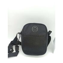 Bolsa Transversal Masculina Unissex Clio Style Com Bolso Telado Ou Liso Cores Neutras