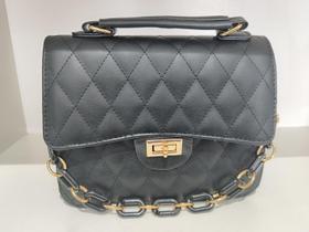 Bolsa Transversal Matelassê Com Alça Corrente