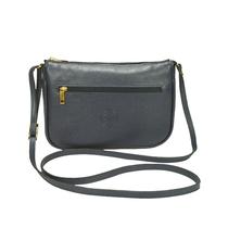 Bolsa Transversal Media Feminina Couro Legítimo Cor:Azul Bolsa Transversal Media Feminina Couro Legítimo Cor:Azul