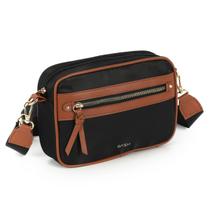 Bolsa Transversal Microfibra Gash BG72757 Preto Bolsa Transversal Microfibra Gash BG72757 Preto