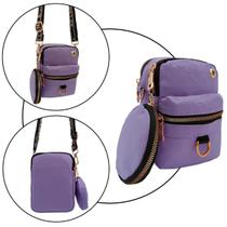 Bolsa transversal mini bag com porta moeda