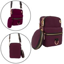 Bolsa transversal mini bag com porta moeda
