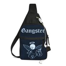 Bolsa Transversal Mini Mochila Média Shoulder Bag Preta