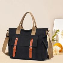 Bolsa Transversal Moda Feminina Estilo Retro Elegante Ombro Mão Lona Alta Qualidade Estudante Escola Viagem Casual