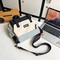 Bolsa Transversal Multicolorida Estudante Mensageiro Versão Coreana Estilo de Rua Trabalho Casual Versátil Simples