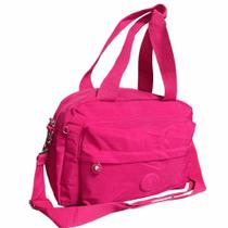 Bolsa Transversal Nylon 3 Divisorias Com Alça de Mão Grande Bolsa Transversal Nylon 3 Divisorias Com Alça de Mão Grande