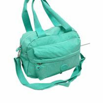 Bolsa Transversal Nylon 3 Divisorias Com Alça de Mão Grande Bolsa Transversal Nylon 3 Divisorias Com Alça de Mão Grande