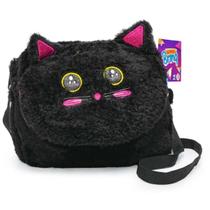 Bolsa Transversal Pelúcia Gatinho Preto Escolar Polibrinq Bolsa Transversal Pelúcia Gatinho Preto Escolar Polibrinq