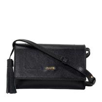 Bolsa transversal pequena classe couro