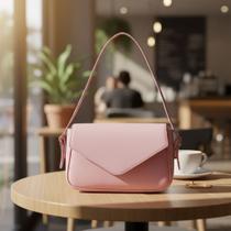 Bolsa Transversal Pequena Com Flap Envelope De Ombro