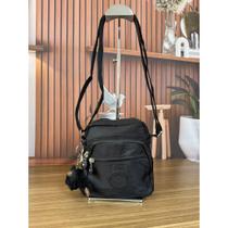 Bolsa Transversal Pequena Com Varios bolsos Ziperes Alça Refoçada Vai Com Chaveiro