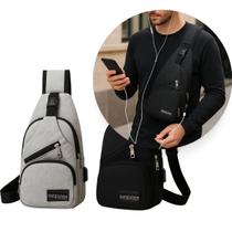 Bolsa Transversal Pochete Ombro Masculina Feminina Saída Fio