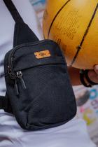 Bolsa transversal preto estilo ráfia