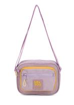 Bolsa Transversal Retangular Pequena em Crinkle - Lilás - Luxcel Ref. BE47223UP