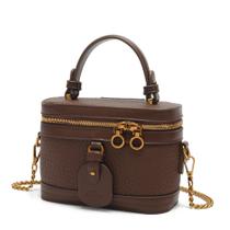 Bolsa Transversal RTPRTP Mini Marrom em Couro PU com Alça de Corrente Bolsa Transversal RTPRTP Mini Marrom em Couro PU com Alça de Corrente