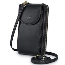 Bolsa transversal S-ZONE pequena para mulheres, carteira com bloqueio de RFID Bolsa transversal S-ZONE pequena para mulheres, carteira com bloqueio de RFID