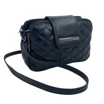 Bolsa Transversal Scamboo Couro Pequena Preta 1989 - Preto Tamanho U