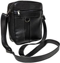 Bolsa Transversal Shoulder Bag Em Couro Legitimo Fechamento Ziper