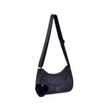 Bolsa Transversal Shoulder Bag Lua Preta - Rebecca Bonbon