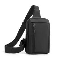 Bolsa Transversal Sireck Pequena Preta em Nylon Impermeável