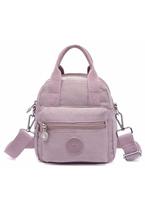 Bolsa Transversal Tiracolo Feminina Mão Ombro Costas Moda Mochila Leve Rosa