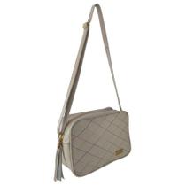 Bolsa Transversal Topgrife Matelassê Couro Marfim Bolsa Transversal Topgrife Matelassê Couro Marfim
