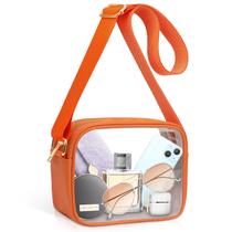 Bolsa transversal transparente aprovada pelo KETIEE Stadium, laranja