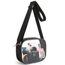 Bolsa transversal transparente aprovada pelo KETIEE Stadium, preta Bolsa transversal transparente aprovada pelo KETIEE Stadium, preta