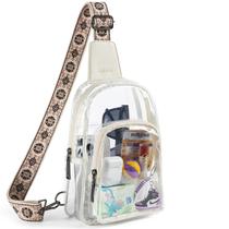 Bolsa transversal transparente LATMAP para mulheres - bege Bolsa transversal transparente LATMAP para mulheres - bege