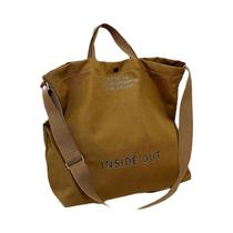 Bolsa Transversal Unissex De Lona De Grande Capacidade, Bolsa De Mão Grossa Lavada Para Estudantes Bolsa Transversal Unissex De Lona De Grande Capacidade, Bolsa De Mão Grossa Lavada Para Estudantes