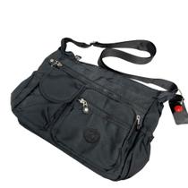 Bolsa Transversal Unissex Multi Divisores Alça Regulavel 7783