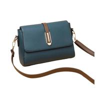 Bolsa Transversal Vintage Feminina Em Couro PU Com Bolso E Alça De Ombro