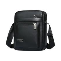 Bolsa Transversal Vintage Masculina Em Couro PU Impermeável Grande Capacidade Mensageiro Tote