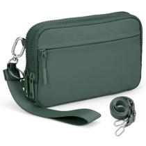 Bolsa transversal VONAL Small para mulheres com bloqueio de RFID Olive Drab