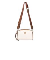 Bolsa Transversal Wj Grande com Textura Branco