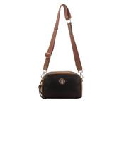 Bolsa Transversal Wj Grande com Textura Preto