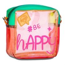 Bolsa tranversal infantil pequena sortida colorida plástico