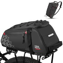 Bolsa traseira de bicicleta KEMIMOTO 8L PVC resistente à água para eBike