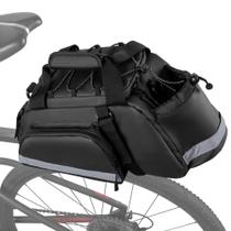Bolsa traseira para bicicleta GRAOSO Pannier 12L com refrigerador preto Bolsa traseira para bicicleta GRAOSO Pannier 12L com refrigerador preto