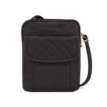 Bolsa Travelon Anti-Theft Signature, bolsa fina acolchoada preta