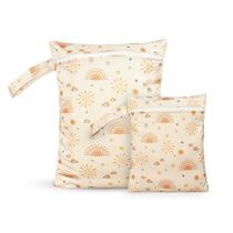 Bolsa úmida Coolapeach, conjunto impermeável, reutilizável, com zíper, 2 peças Bolsa úmida Coolapeach, conjunto impermeável, reutilizável, com zíper, 2 peças