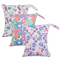 Bolsa úmida e seca ALVABABY 30x36cm, impermeável, reutilizável, 3 unidades