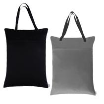 Bolsa úmida e seca ALVABABY, pacote com 2 unidades, grande, impermeável, 64x46 cm