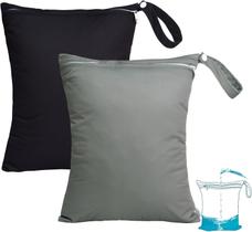 Bolsa úmida e seca, pacote com 2 unidades, Babygoal, impermeável, TPU 30x36cm