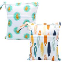 Bolsa úmida e seca YULUONAPS 30x36cm impermeável com 2 bolsos Bolsa úmida e seca YULUONAPS 30x36cm impermeável com 2 bolsos