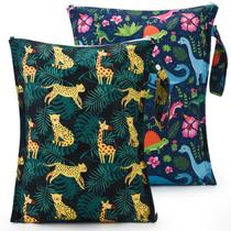 Bolsa úmida Eaxin para armazenamento de fraldas de pano impermeável 40x30cm