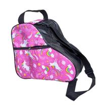 Bolsa Unicórnio Rosa Com Preto Para Patins Infantil Quad