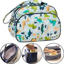 Bolsa Unissex Grande Mala Maternidade Alça Ombro Lateral Menino Menina Estampado Masculino Feminino